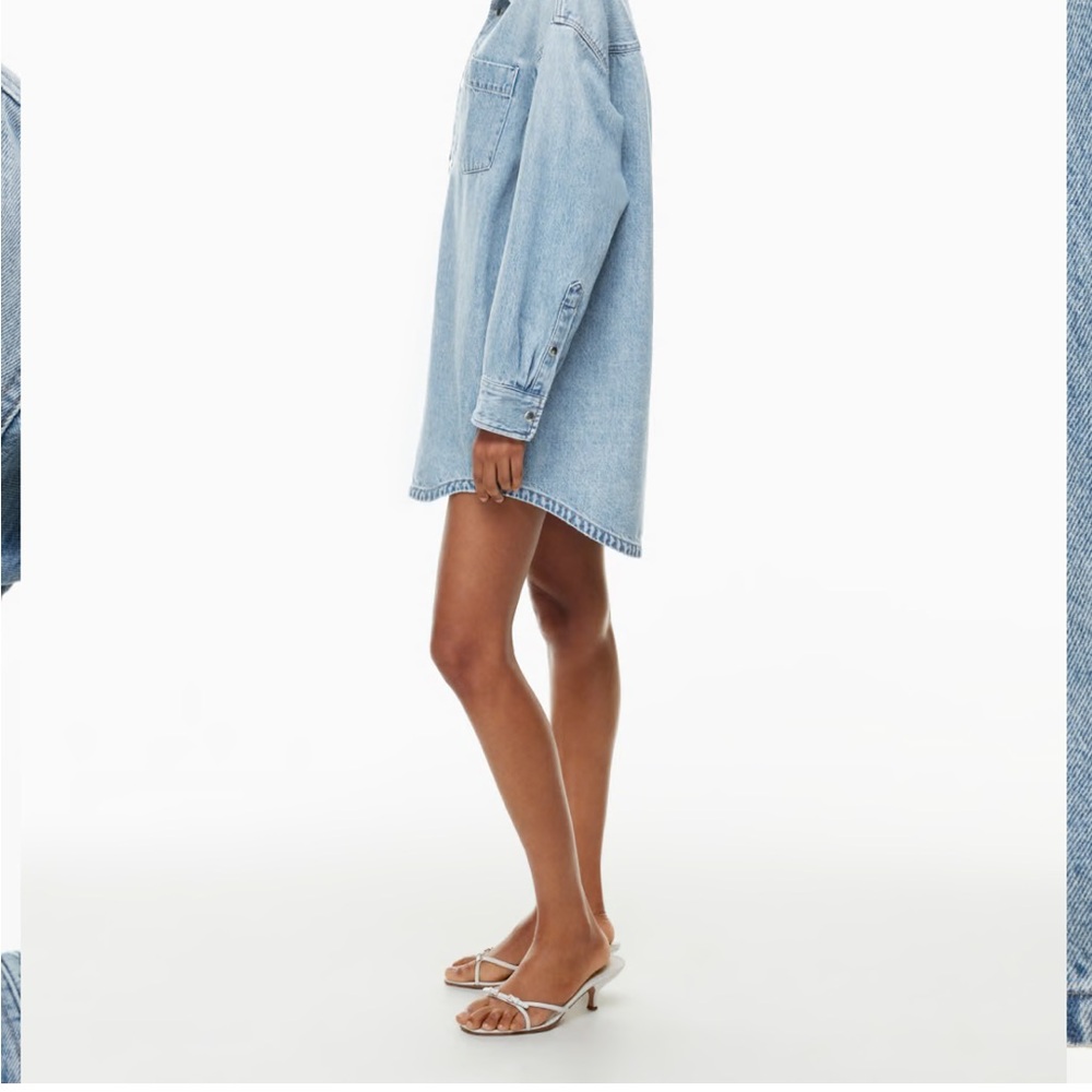 Light Blue Denim Shirt Dress